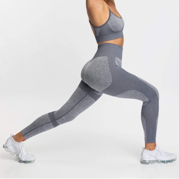 DYE- IMPACT SEAMLESS LEGGINGS - GREY MARL - Picture 8 of 11